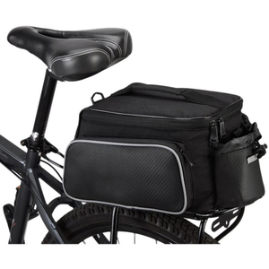 Bicycle Rear Seat Rack Trunk Bag Bike Bag Cycling Luggage Shoulder Strap Bag Handbag for Outdoor Travel Sports