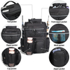 Outdoors Heavy Duty Large 40L Large Fishing Backpack Fishing Tackle Backpack With Rod Holders