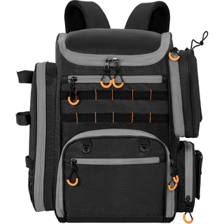 2025 New Design 40L Waterproof Large Fishing Backpack Tackle Backpack with Insulated Top Pocket