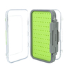 2025 Hot Sale Double Sided Waterproof Transparent Lid Fly Storage Box Fly Fishing Lure Box with Easy Grip Foam
