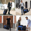 OEM/ODM Durability Lightweight 3-Ball Bowling Bag with 42-inch Retractable Handle Rolling Bowling Bag