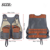 Custom Fishing Jacket Vest Pack with Breathable Mesh & Multi pockets for Fly Fishing Backpack Vest