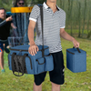 Custom Frisbee Disc Golf Practice Shoulder Bag Fits 25 Discs Holder Crossbody Bag with Insulated Cooler Bag