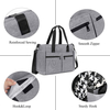 Water Resistant Messenger Nappy Bag with Changing Pad and Stroller Straps Large Baby Travel Diaper Bag Organizer