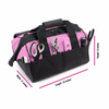 2021 New 16In Pink Tool Bag Organizer with Multifunction Storage Pockets Electrician Pouch Bag