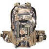 Outdoor Hunting Pack with Rain Cover Camo Silent Frame Hunting Backpack Tactical Storage Bag Camouflage Daypack