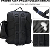  Outdoor Large Fishing Tackle Storage Gear Bag - Water-Resistant Fishing Backpack with Rod Holder Shoulder Backpack