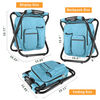 Outdoor Portable Insulated Comfortable Backpack Folding Picnic Cooler Bag Camping Fishing Chair Bag