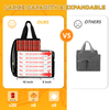 Expandable Insulated Reflective Strip Delivery Cooler Bike Bag Takeaway Food Delivery Bags Thermal with Cup Holder