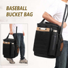 Durable Baseball Bucket Bag Baseball Coaching Accessories Organizer Softball Baseball Bag with Multiple Pockets