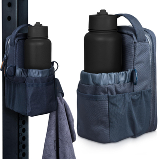 2025 Trendy 900D Oxford Gym Pouch Magnetic Bottle Bag Fitness Bag for Men & Women with Towel Holder