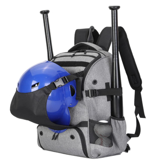 Custom Premium Quality Softball Bag 4 Baseball Bats Holder Bag Baseball Backpack with External Helmet Holder