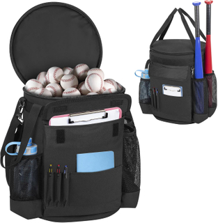 Hot Sale Outdoor Sports Baseball Bucket Bag Baseball Accessories Organizer Softball Bucket with Scoreboard Pocket