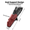 Wide Compatibility Foldable Bicycle Tool Pack Bikepacking Bag Bike Saddle Bag Road Mountain Bike Seat Bag with Tail Light Belt