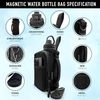 2025 New Fashion Small Gym Bag Magnetic Water Bottle Sling Bag 600D Polyester Magnetic Gym Bag for Towel Hook