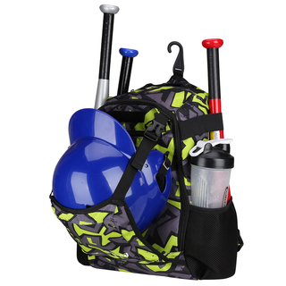 Customized Youth Large Capacity Holds 2 Bats Kids Baseball Bat Bag Backpack Baseball Bag with Fence Hook