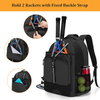 Premium Hanging Paddle Tennis Racket Bag Tennis Backpack Sport Gym Pack with Ventilated Shoe Compartment