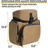 Waterproof Outdoor Binocular Case Harness with Rangefinder Pouch Chest Pack Universal Bino Backpack Case