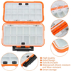 Waterproof Multicolor Bait Storage Tackle Box Large Utility Lures Fishing Box for Bait Casting Fishing Fly Fishing