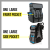 New Design Waterproof TPE-coated Fishing Backpack With 2 Adjustable Rod Holders Tackle Bag