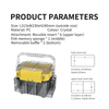 Outdoor Durable Portable Plastic Fishing Rod Reel Box With Strap Double layers Professional Fishing Lures Hook Bait Box