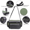 Custom Large Capacity Water Resistant Fishing Tackle Bag Pack Fishing Reel Lure Storage Shoulder Bag