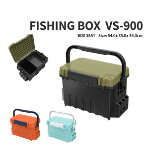 Custom Waterproof PP Wholesale Fishing Storage Lure Box Fishing Tackle Boxes Fishing Rod Lures Tool Storage Organizer