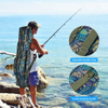 Three Layers Folding Fishing Pole Storage Bags Portable Gear Rods Reel Tackle Tool Fishing Rod Bag