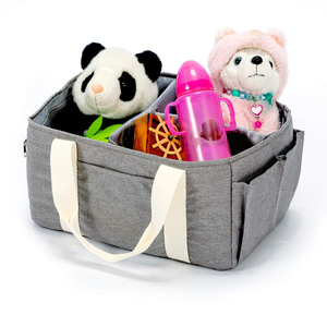 New Baby Diaper Organizer Caddy for Changing Table with Changeable Compartments Baby Gift Hanging Basket