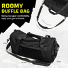 2025 New Design Large Capacity Rugged Fitness Bag Travel Workout Sports Bag Tactical Gym Duffle Bag with Shoe Compartment