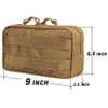 Multi-Purpose Tactical Nylon Tool Compact Bag Molle Admin Pouch for Tactical Vest Chest Waist Pack 