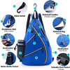 Reversible Sports Pickleball Backpack Fits 4 Paddles Tennis Bag Pickleball Rackets Sling Bags