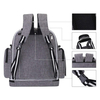Versatile Diaper Bag Smart Organizer Travel Diaper Storage Backpack Handbag with Waterproof Changing Pad Gray