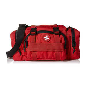 Red Tactical Enlarged MOLLE Medical Trauma Kit Military Mediacla Waist Bag 