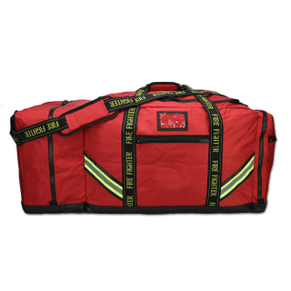 New Design Lightning 3XL Firefighter Rescue Step-in Turnout Fire Gear Bag with Shoulder Strap & Helmet Pocket
