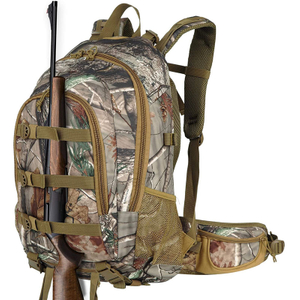 Outdoor Sports 40L Camo Hiking Camping Daypack with Rain Cover Camouflage Hunting Backpack