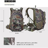 Durable and lightweight Army Camo Tactical Hunting Equipment Backpack with Waterproof Rain Cover