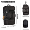 Water-resistant Military Tactical Daypack Army Assault Backpack with Ventilated Mesh Padded Tactical Duffel Bag