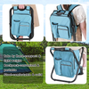 Outdoor Portable Insulated Comfortable Backpack Folding Picnic Cooler Bag Camping Fishing Chair Bag
