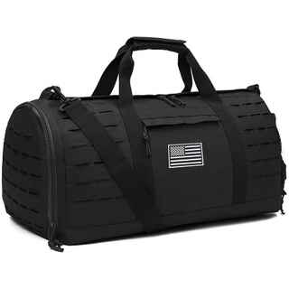 Customized Basketball Football Training Workout Bag Military Laser Cut Molle Fitness Tote Duffel Bag