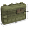 Medical EDC EMT Utility Bag with 9.7" IPAD Pocket Nylon Tactical Hiking Tool Storage Bag Molle Pouch 