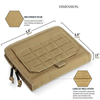 Custom Tactical Attachment Admin Pouch Military Map Tool Bag of Laser-Cut Design Medical Modular Pouch