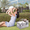 Portable Diaper Caddy Organizer with Removable Divider Felt Baby Organizer Nursery Storage Carrier Basket