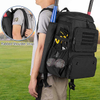 2025 New Design Outdoor Softball Backpack 2 Baseball Bats Sleeves Bag Baseball Bag with Shoes Space