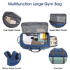 2025 Hot Selling Large Water Resistant Outdoor Sports Bag Travel Weekender Bag Gym Backpack with Shoe Compartment 