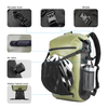 3 in 1 Tarpaulin Outdoor Bike Backpack Shoulder Pack Bicycle Pannier Bag with Hidden Helmet Cover