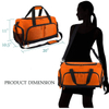 Luxury Duffel Travel Bag with Wet Pocket & Shoe Compartment Football Fitness Workout Bag Swim Gym Bag