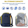 2021 Amazon Hot Selling 50L 600D Heavy Duty Waterproof Ski Boot Outdoor Travel Backpack