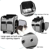 2022 New Design Pet Carrier Trolley Removable Rolling Wheeled Pet Carrier Backpack for Small Dogs Cats Puppies