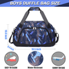 2022 Stylish Children Weekender Travel Luggage with Shoe Compartment & Wet Pocket Kids Duffle Sports Bag